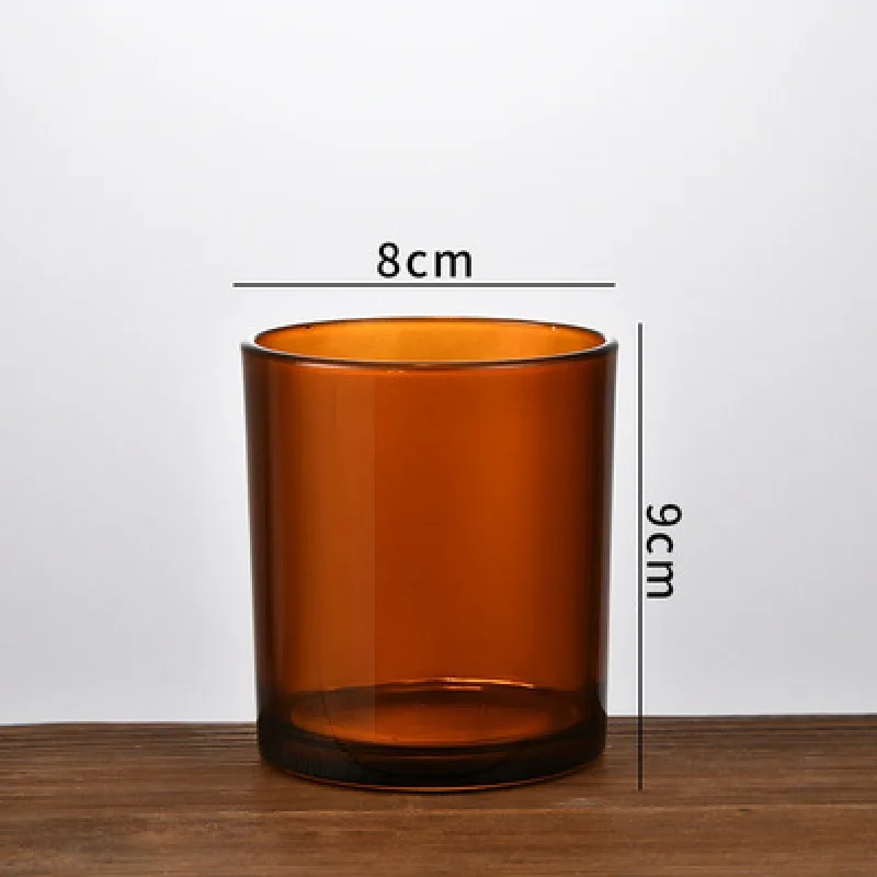 Candle Containers Candle Cups Glass Jars Colored Aromatherapy Cups with Lids Empty Acessories m