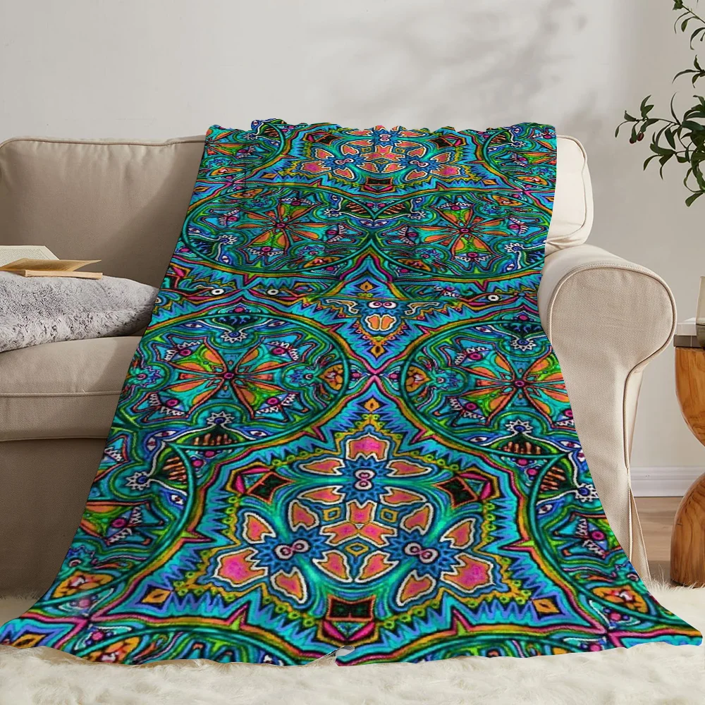 Bohemian Style Blankets & Throw Blanket Fluffy Luxury Blanket Oversized 200x300 Sofa Blankets King Size Knitted Plaid Knee Soft 3