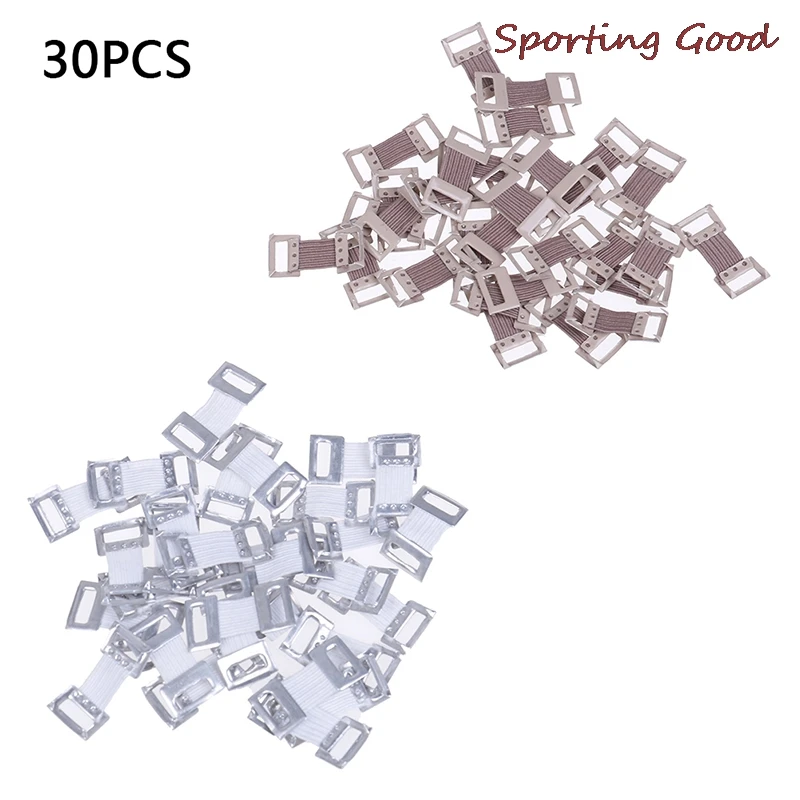 

Bandage Wrap 10/30 Pcs Stretch Metal Clips Fixation Clamps Hooks First Aid Kit For Sport White/Coffee Replacement Elastic