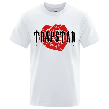 Rose Flower Design Trapstar London Printed Men T-Shirts 1