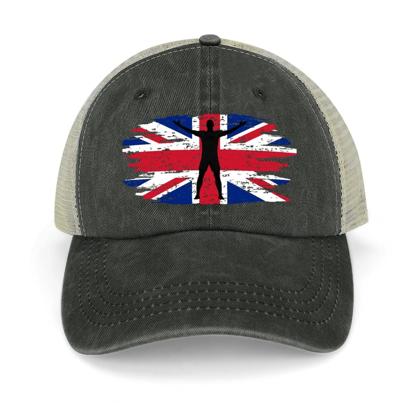 

Jude Union Jack Flag modern Cowboy Hat custom Hat tea Hat For Men Women's