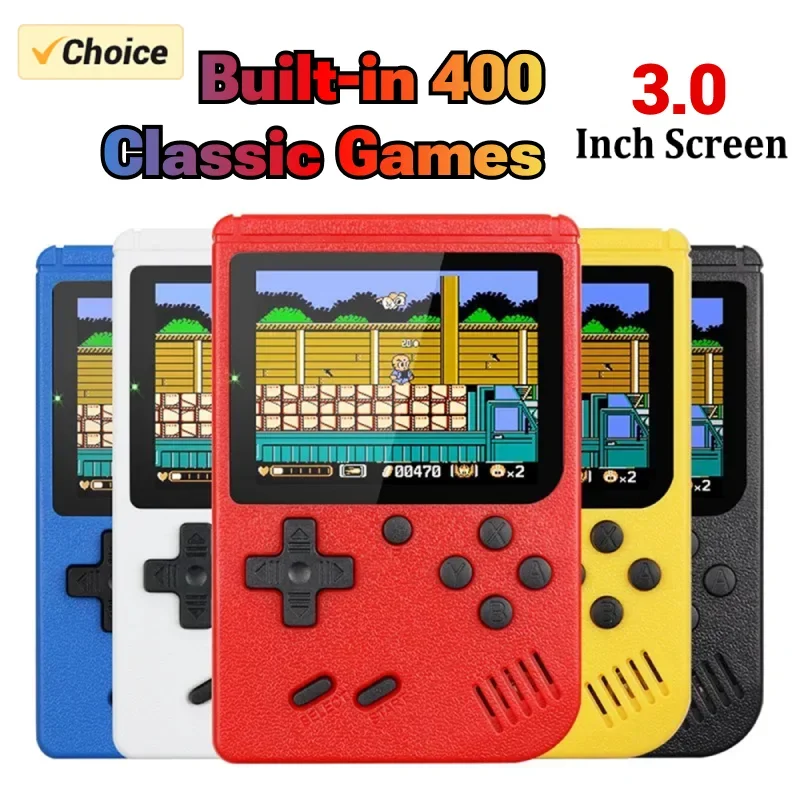 Video game console Portable Retro Mini 8-Bit Handheld Game Player Built-in 400 Games AV Out Console Boy