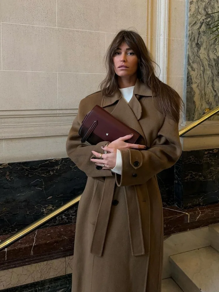 Manteaux, vestes et gilets marrons Zara pour femme