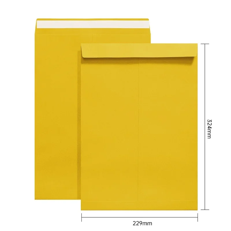 A4 Envelope Kraft Paper Self Sealing Bag Document Packaging Bag 50pcs/lot