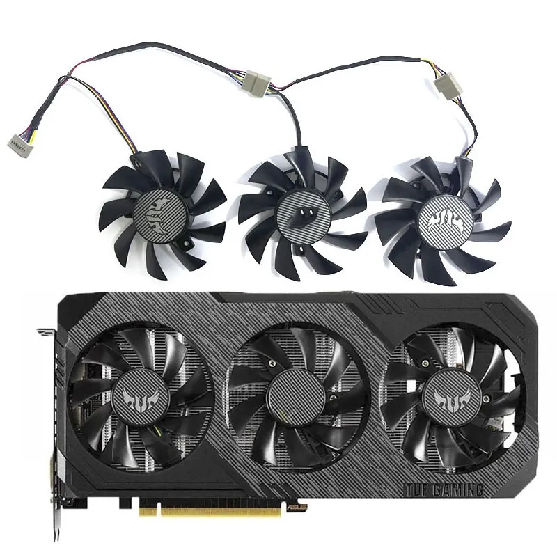 3 Ventole 4Pin Adatto Per Asus Radeon Rx5700 5700Xt Gtx1660 1660Ti 1660 Super Tuf X3 Evo Oc Fd8015U12D