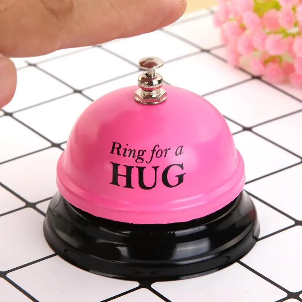 Desk Call Bell Ring for Service Party Gift Ring For Coffee Beer Hug Metal Ringbell Home Bar