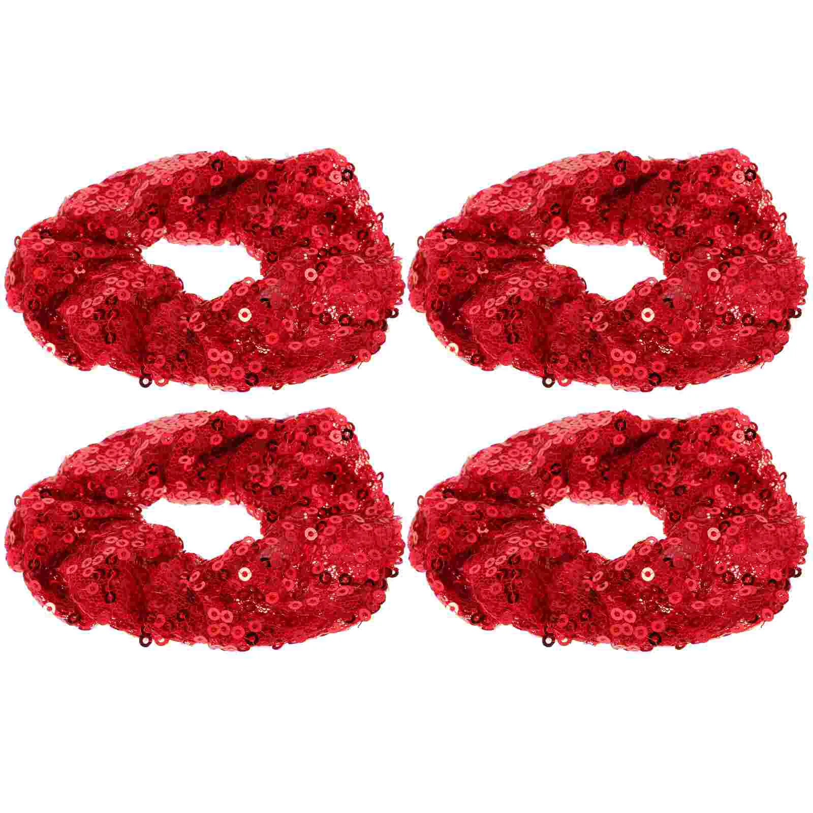 

Scrunchies Hair Bands Sequins Christmas Hair Bobbles Elastic Hairbands Ties Girls Party Favors Holiday