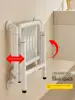 Stainless Steel Folding Bathroom Stool with Double Armrests for The Elderly Pregnant Women Disabled Non-Slip Wall Mounted Chair 2