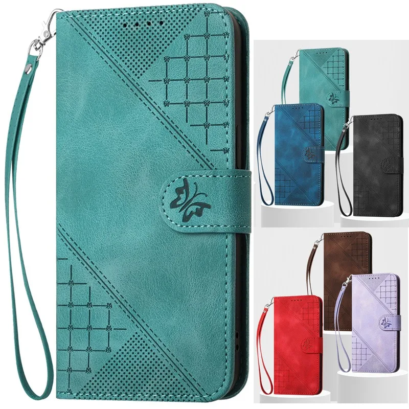 Butterfly Magnetic Wallet Phone Case Cover