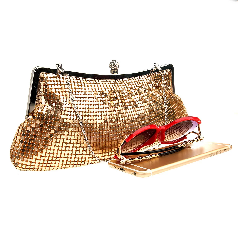 Маленькая алюминиевая листовая сумка длинная Сумочка практичная для отдыха