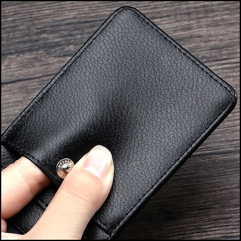 Real Leather Business Work Card Holder ID Badge Holders with Nylon Lanyard Id Name Tag Chest Cards Cases Retractable Reel Clips