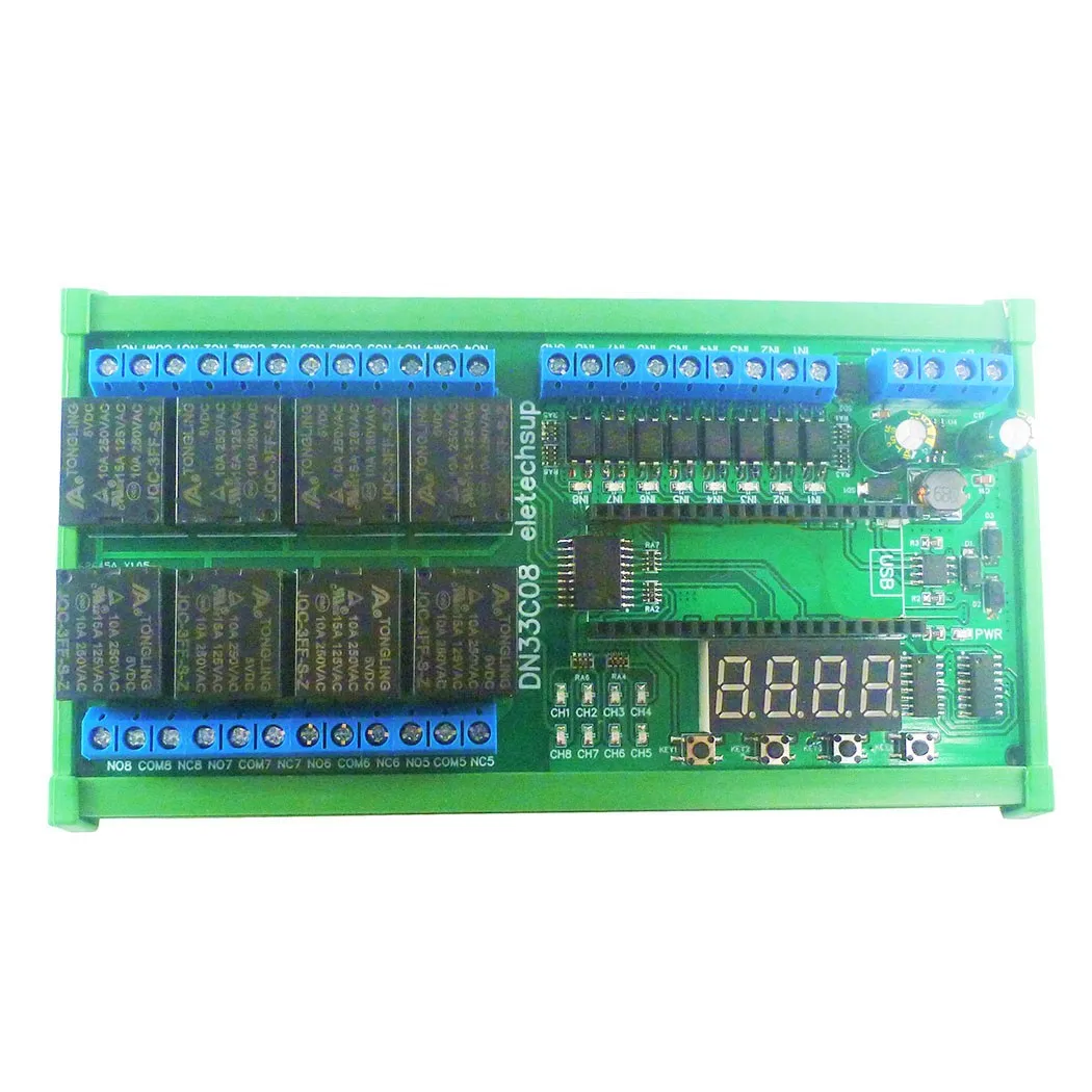 DC-12V-24V-8ch-Multifunction-Delay-Timer-RS485-Modbus-Relay-Module-for ...