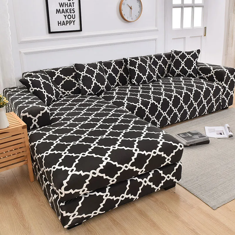 Elastic Sofa Cover Cotton Couch Cover Chair Sectional Big Sofa It Needs Order 2piece if is Chaise Longue L-shape