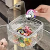 Hair Accessories Organizer Acrylic Storage Box Clear Hair Tie Organizer for Headband Laundry Pods Container Desktop Storage Box 3