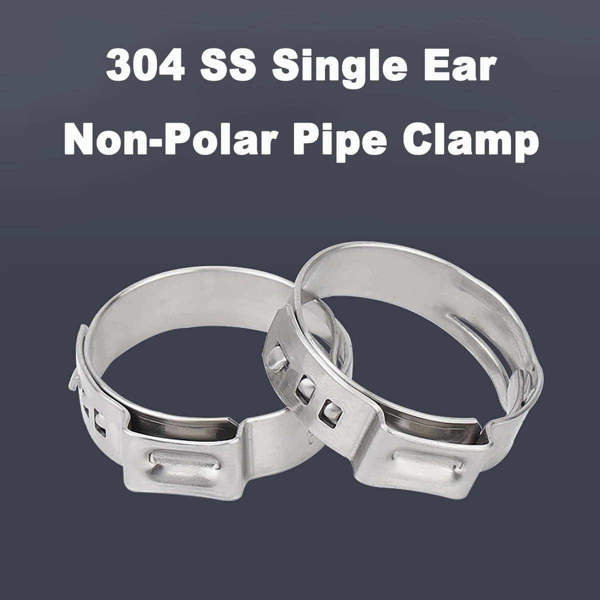 

304 Stainless Steel Single Ear Strong Water Pipe Clamp