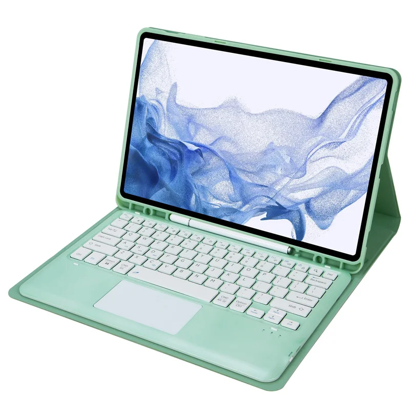 Capa de Teclado Touchpad para Ipad Pro Capa para Ipad Pro 12 2023 2023 Russo Espanhol Árabe Hebraico Coreano Alemão 129 2023 - Imagem 2