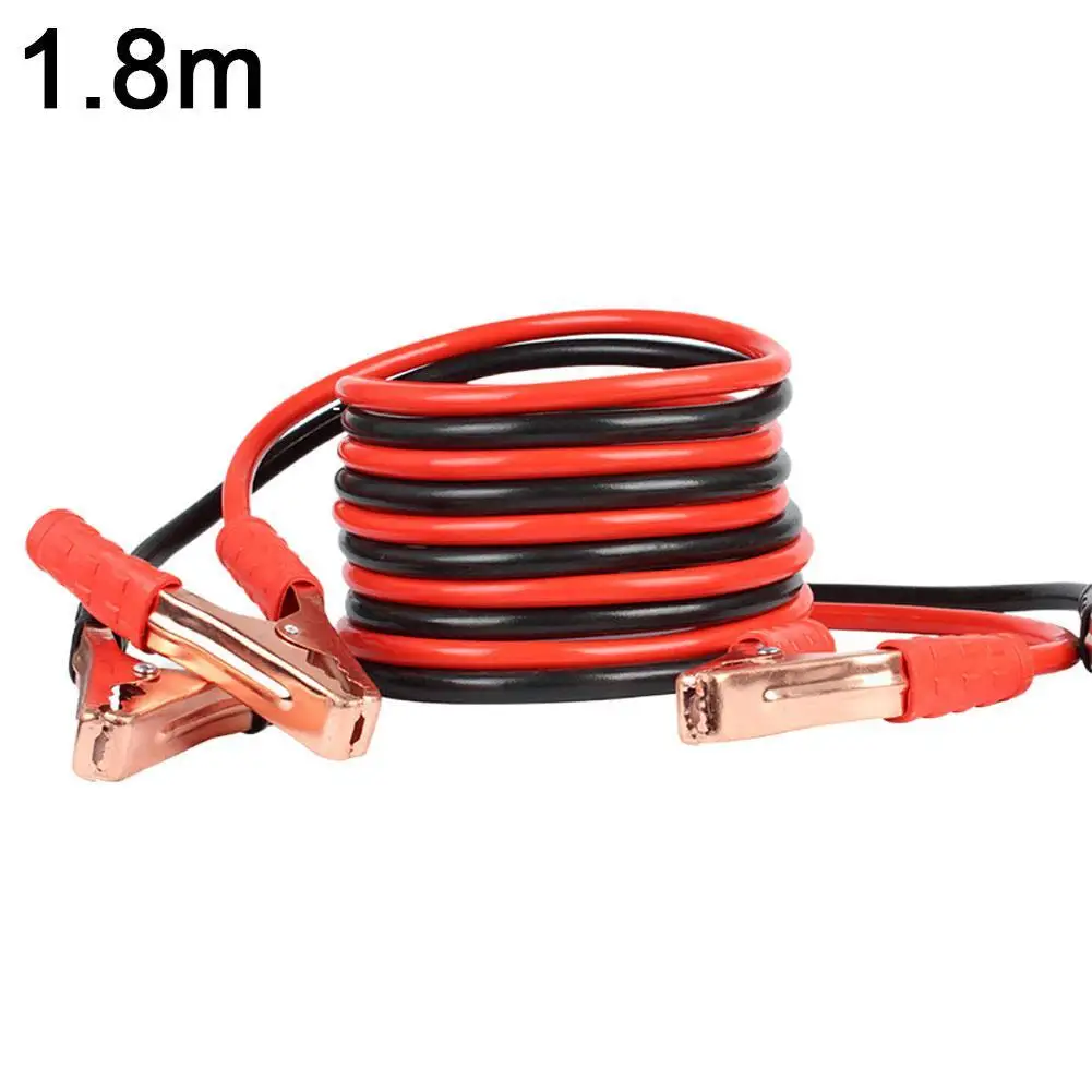 

1.8M 500A Car Battery Jump Cable Booster Cable Line Emergency Jump Starter Leads Van SUV Double-ended With Clamps Clips