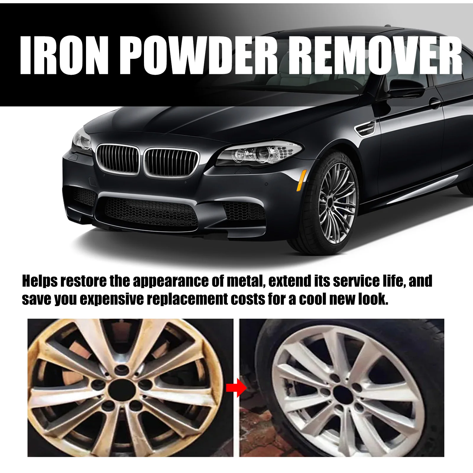 Multi Purpose Rust Remover Spray 30ml Rust Out Instant Remover Spray Multi-purpose Dissolver Car Detailing