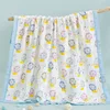 120*150cm Six Layers Muslin Cotton Baby Blankets Newborn Boys Girls Receiving Swaddle Wrap Kids Swaddling Bedding Sheet 6