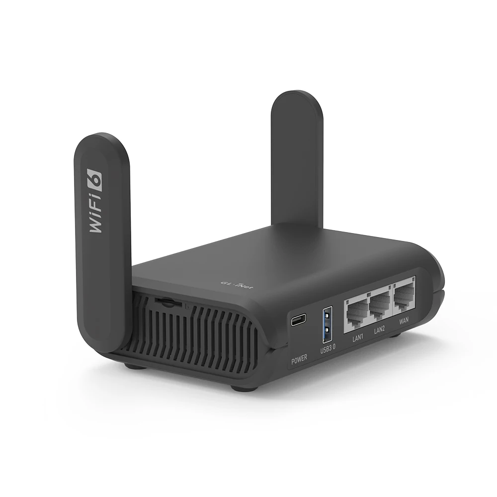 GL.iNet enrutador de viaje GL AXT1800 Slate AX wifi 6 Gigabit cliente y servidor OpenWrt Adguard Home Control Parental AliExpress