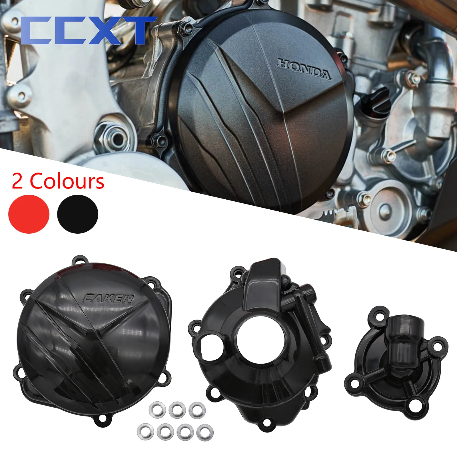Polisport Honda Ignition Cover Protector CRF 250 R 2018 - 2021 CRF 250 RX 2019 - 21, Red main image 0