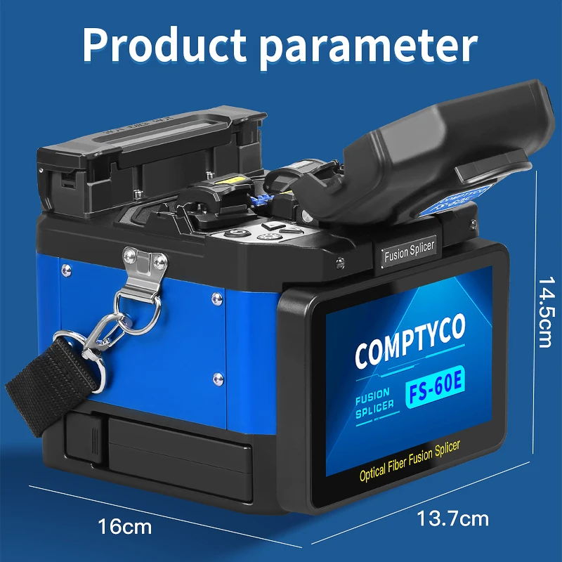 COMPTYCO FS-60E/L-90C 광섬유 융착접속기 6모터 터치스크린 광섬유 코어 열융착기 VFL OPM 내장