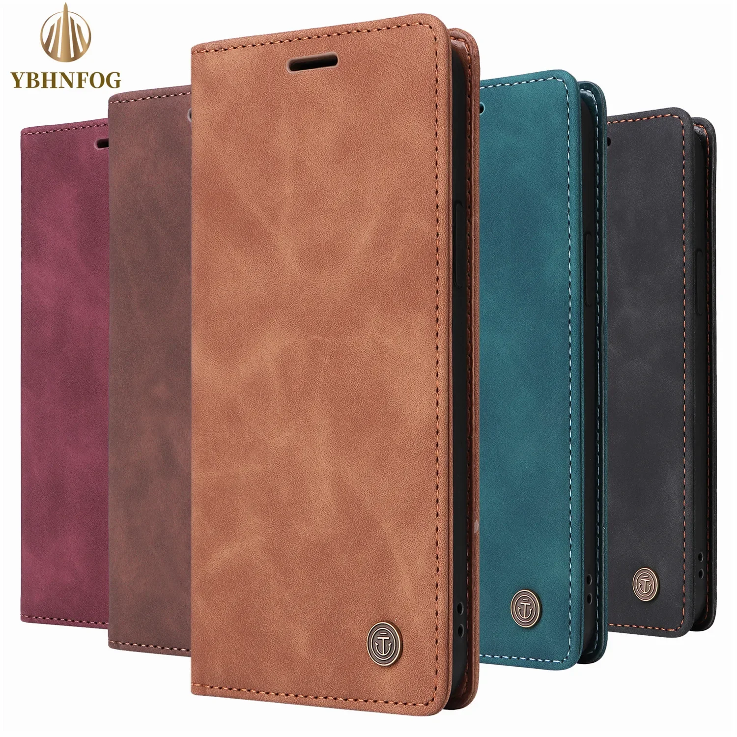 Leather Flip Wallet Phone Cover