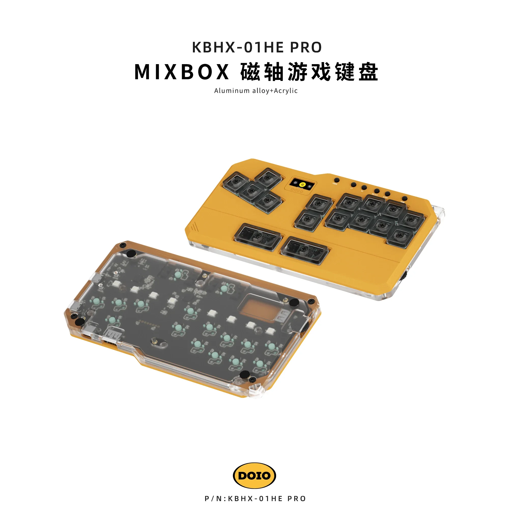 DOIO Mini Hitbox MIXBOX KBHX-01HE PRO 磁気スイッチキーボード