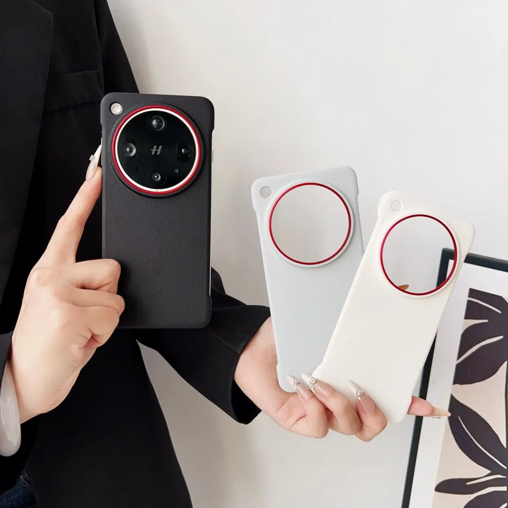Sleek Hard PU Leather Skin Ultra-Thin Protective Phone Case
