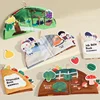Children Tear Cloth Book Toys Matching Picture Can Repeatedly Tear Paste Puzzle Early Education Cognition Cloth Art 2