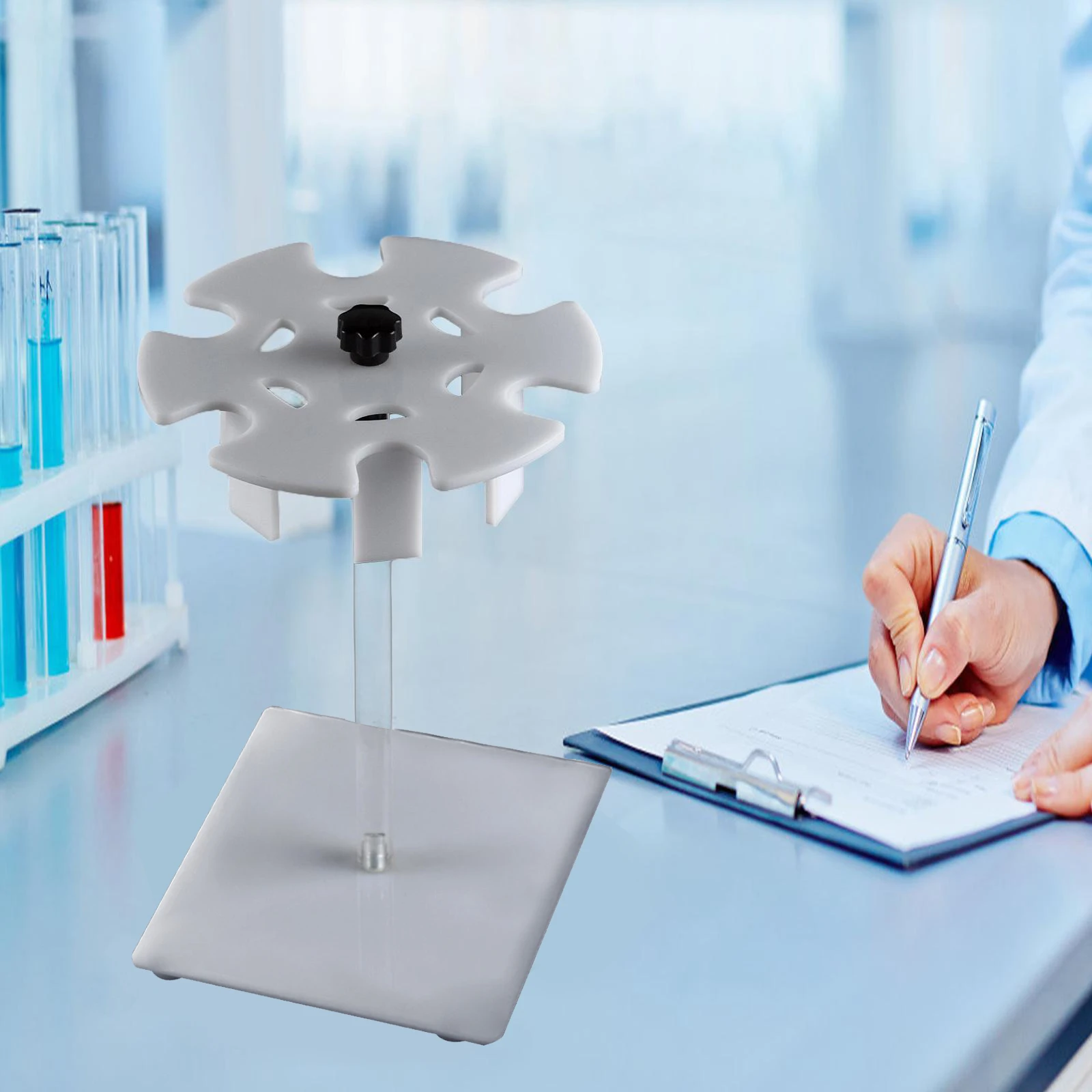 Pipette Stand Practical Stable Easy to Use for General Pipette Models Professional Hold up to 6 Pipettes Laboratory Rack