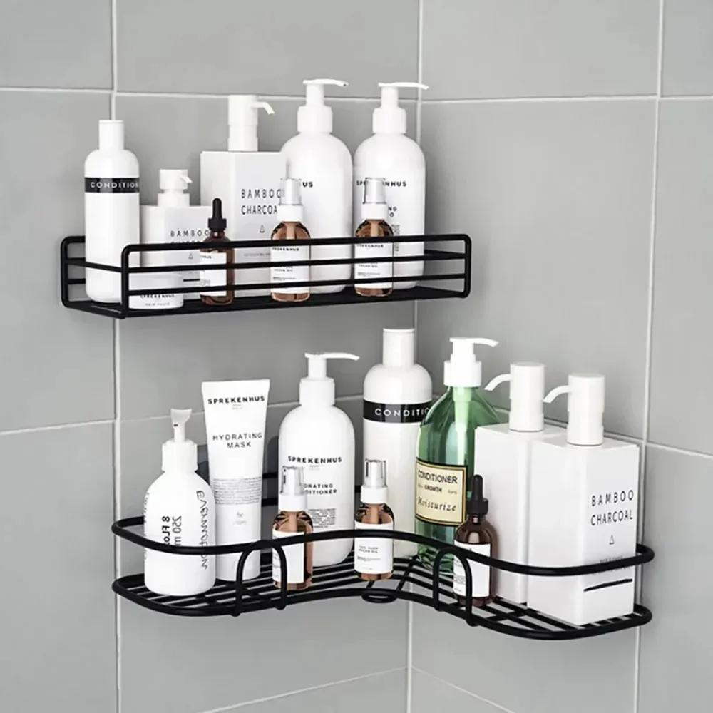 No-Drill Bathroom Corner Shelf 3
