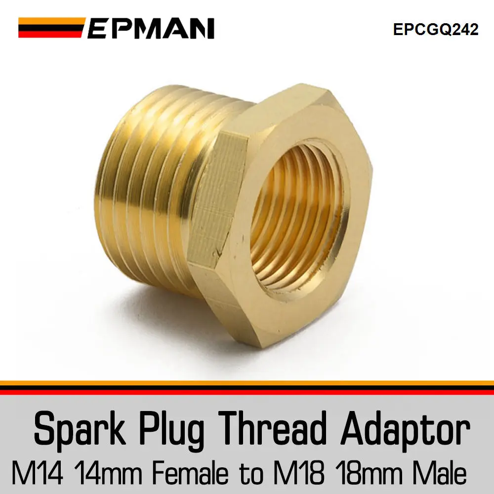 Epman Zündkerzen gewinde adapter 18mm bis 14mm Messing adapter 