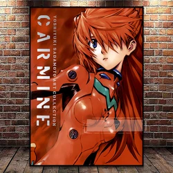 Vintage Anime Neon Genesis Evangelion Aesthetic Canvas Wall Art - A3 30x42cm Frameless (K3 - 26 - 14)