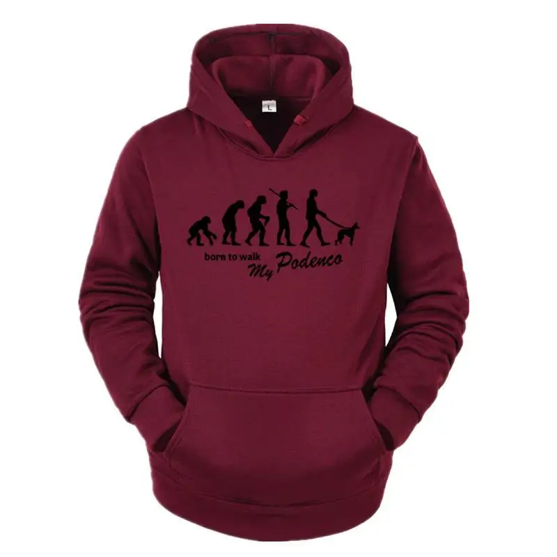 

Evolution Podenco Born To Walk Hoodies Men Funny Cotton Long Sleeve Sweatshirts Streetwear Novelty hoodie Sweatshirt Men Top