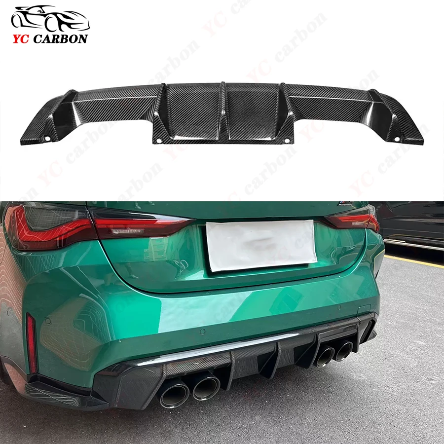 

For BMW M3 G80 M4 G82 G83 High quality MP Style Carbon Fiber Rear Lip Diffuser Back Bumper Spoiler Small encircleme Body Kit