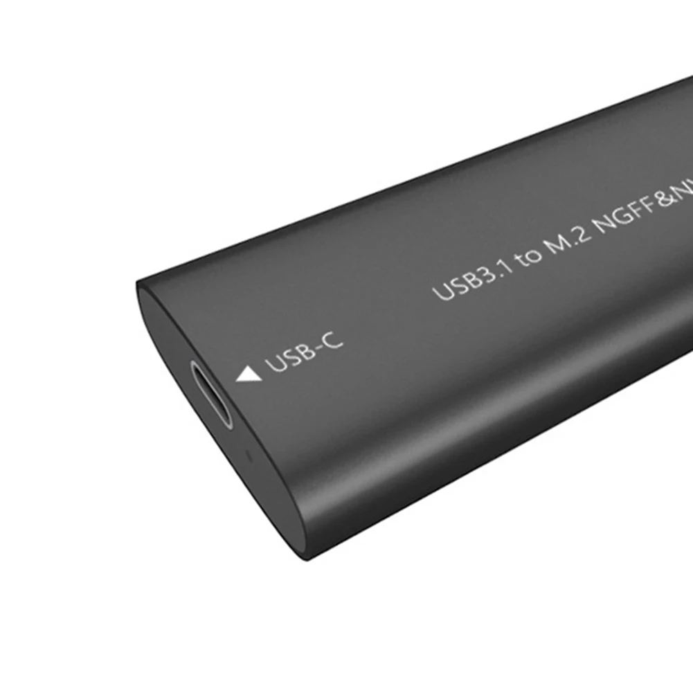 M.2 NGFF/MVMe SSD to USB 3.1  SSD Ŭ, USB 3.1 C Ÿ ޴ SSD ڽ, ˷̴ ձ ָ Ʈ ̺ Ŭ