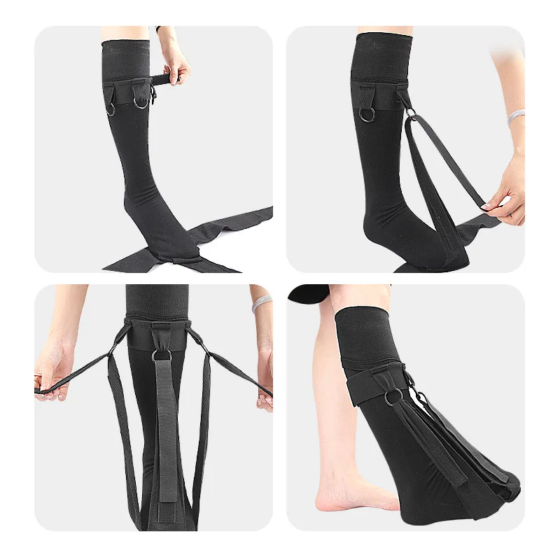 Foot Drop Correction Sock Brace Plantar Fasciitis Support Arch Compression Sock Adjustable Straps Ankle Foot Drop Rehabilitation