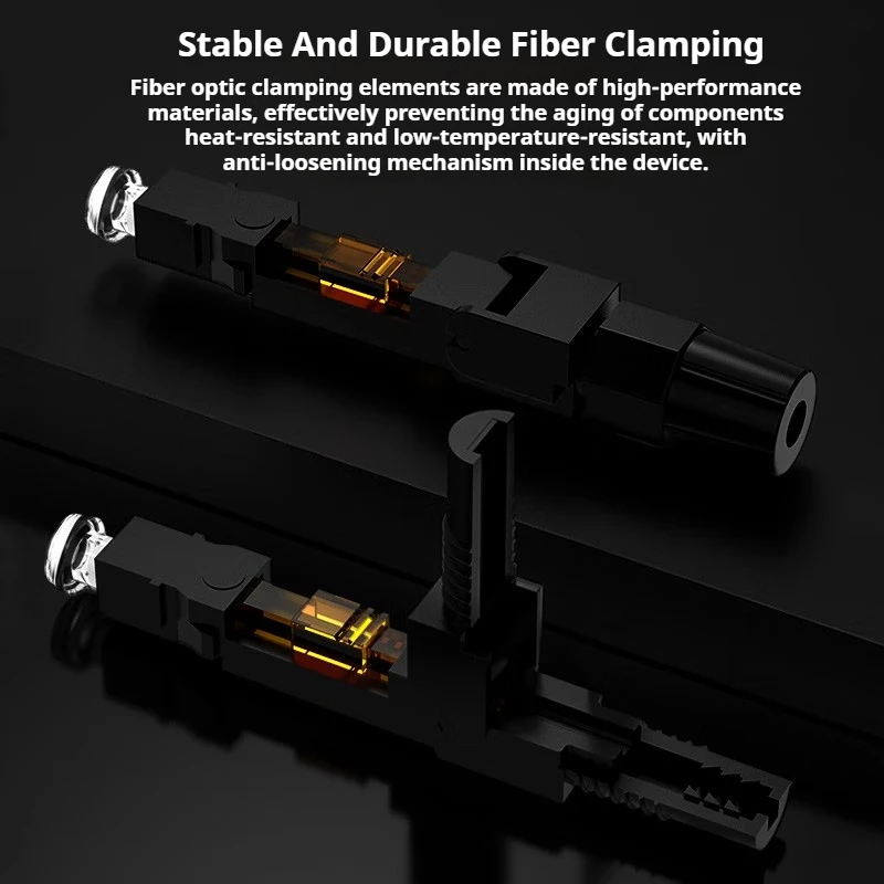 SC APC/UPC Quick Field Assembly FTTH Embedded Fiber Optic Quick Connector SC APC SM Fiber UPC Cold Connector fiber optic adapter