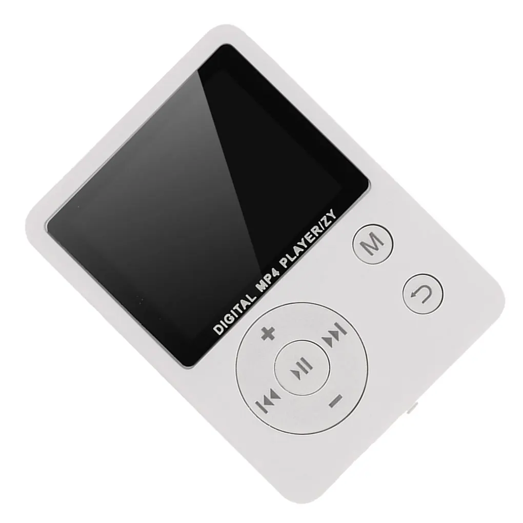 Mini MP3 Player 3.5mm Earphone Port MP4 Player FM Radio Audio Recording Music Playing Device 1.8" TFT Screen