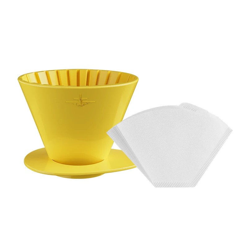 قمع قهوة تقطير + ورق ترشيح ٢٠ قطعة