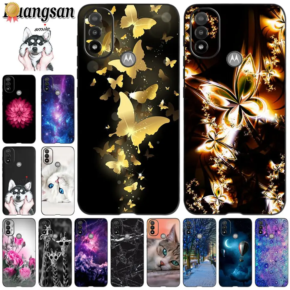 Per Motorola Moto E20 Custodia Fashion Cartoon Astronaut Soft Tpu Cover Posteriore In Silicone Motorola Motoe20 E30 E40 E 20 Custodia Per Telefono Cap