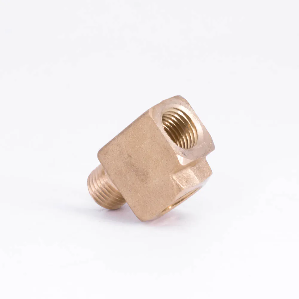 1/8" 1/4" 3/8" 1/2" NPT Female Female Male Tee 3 Ways Block Splitter Brass Pipe Fitting Coupler Connector Water Gas Fuel