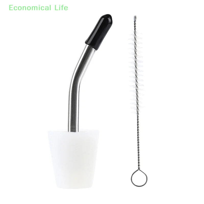 Camping Kettle Spout Outdoor Cooking Portable Hand Drip Coffee Filter Extension Tube Spouts With Clean Brush Conversion Nozzle