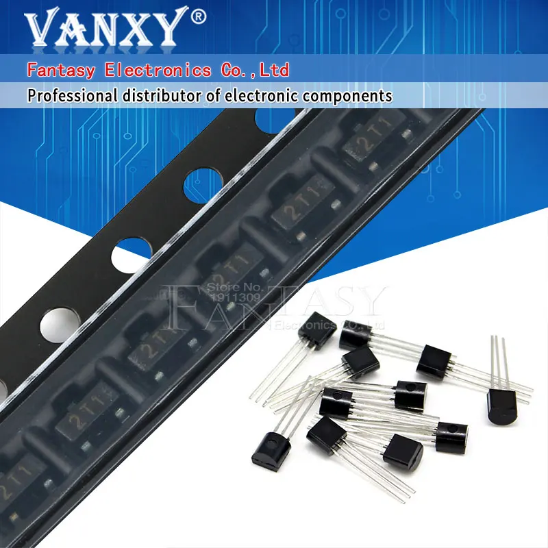 100PCS S9013 TO-92 9013 TO92 S9012 S9014 S9015 S9018 SOT-23 Triode Transistor