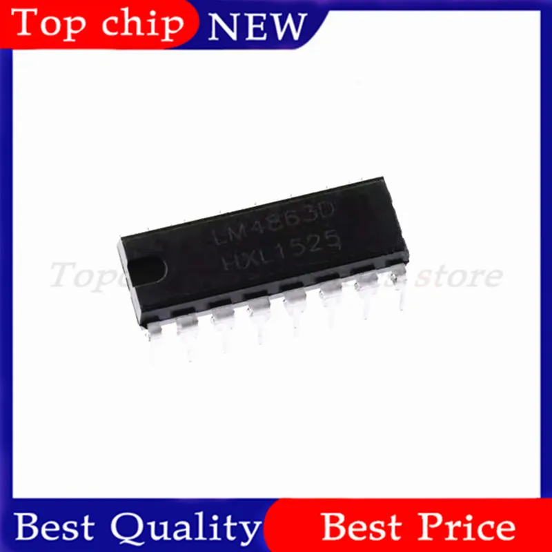 

10 шт. LM4863 LM4863N LM4863D DIP-16