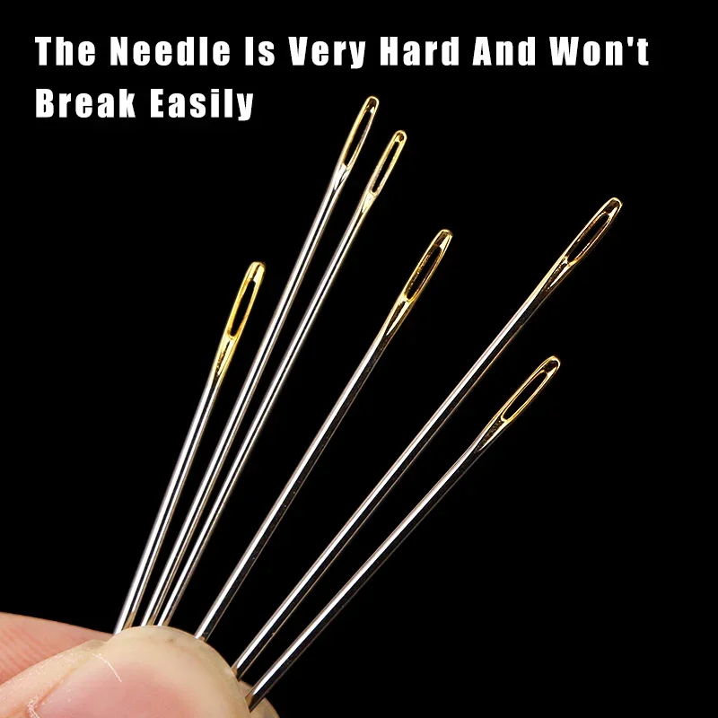 30PCS Cross Stitch Needles 3 Sizes Hand Sewing Needles & 1pc Stainless  Steel Needle Threader DIY