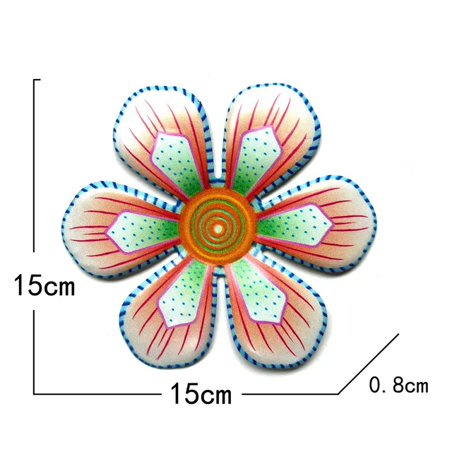Fém Virág Fali Művészet Szobor Szabadtéri Függő Dísz Az Otthoni Kertnek Kültéri Tét Udvarához Színes Vasparti Dekoráció 2022 Ajándék - Image 3