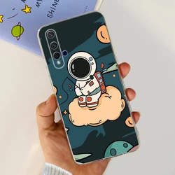 Stylish Painted Clear Silicone Phone Case Cover - Soft s Design for Huawei Nova 5T (748)