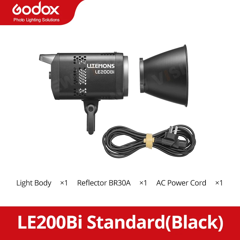 إضاءة LED ثنائية اللون من Godox LITEMONS طراز LE200Bi/LE300Bi/LE600Bi بقوة 200 واط/300 واط/600 واط، إضاءة COB لتسجيل الفيديو والتصوير